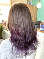 ヘアーディア みどり店(Hair...DiA)&nbsp;アッシュグレー～バイオレットグラデーション