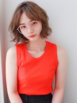 フェリアあべの(FERIA) 【大阪/天王寺】切りっぱなしボブ×ベージュ