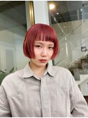 ブラッドオレンジのリップラインボブ