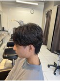 ニュアンスパーマ カルマパーマ ガイルヘア センターパート
