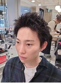 スパイキー×パーマ