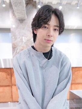 イルハバナ 渋谷(ill HAVANA) カルマパーマ/マッシュパーマ/アッシュブラック/センターパート