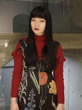 ネロ ヘアサロン 渋谷(NERO HAIR SALON) 【三浦真穂】モード　黒髪　エクステ　ロング