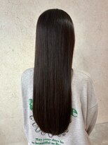 ビスクヘアデザイン(bisq hair design)&nbsp;髪質改善カラー　艶カラー　ブラウンカラー　質感ストレート