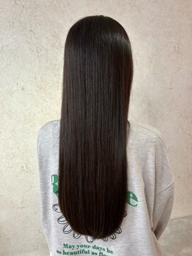 ビスクヘアデザイン(bisq hair design) 髪質改善カラー　艶カラー　ブラウンカラー　質感ストレート