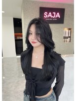 サジャ バイ エレン(SAJA by Ellen)&nbsp;ブルーブラック【透明感カラー/ザクザクレイヤー/韓国ヘア】