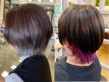 リファイン 羽村店の写真/<イルミナカラー取扱>肌/髪質/理想/fashionに合わせた”似合わせカラー”をご提案*[羽村駅/羽村/学割U24]