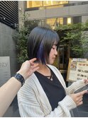 ぱつっとボブに合う【インナーカラー】