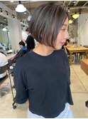 前下がりボブ　ハイライトボブ