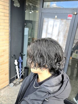 アノ(Ano.) メンズスパイラルパーマシャドウニュアンスパーマフェザー