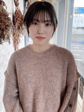 キュー(CUE) フェミニンショートボブ、髪質改善、ヘッドスパ