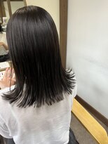 ガルボヘアー 桟橋店(garbo hair)&nbsp;アッシュ系カラー　暗め　大人女子　トリートメント