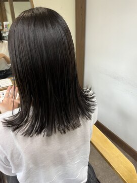 ガルボヘアー 桟橋店(garbo hair) アッシュ系カラー　暗め　大人女子　トリートメント