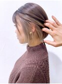 美髪ホワイトブロンドショートボブ_ba320661