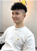 メンズ×くるくるパーマ