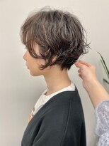 ラウンジ モリオ イケブクロ(Lounge MORIO Ikebukuro)&nbsp;ニュアンスパーマ/ショートパーマ/大人可愛い丸みショートパーマ