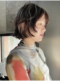 xカット/イメチェン/ホワイトブロンド/外ハネボブ/美髪/