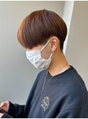 マッシュナチュラルカラーマッシュメンズヘアカラーツーブロック