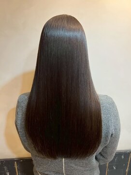 オースト ヘアー ステラ 新宿店(Aust hair Stella) 酸性ストレート　髪質改善　オリーブグレー