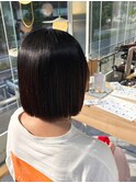 ◎切りっぱなしボブ/地毛風ストレート