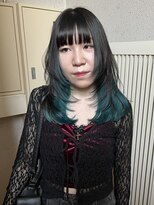 ジェスター(JESTER)&nbsp;〈atsuno〉インナーグリーンにロングウルフレイヤー