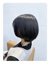 ブロッサム 東久留米店(Blossom)&nbsp;丸顔面長◎似合わせひし形ショートボブ×前髪