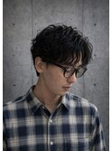 刈り上げセンターパート/波巻きツイストスパイラル/千葉