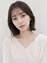 シー バイ ロンド 新宿(Sea by Lond)&nbsp;ワンホンレイヤ ー×ダークブルー[デジタルパーマ/ボブ/韓国]