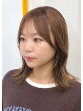 ヘアーサロンアンク(hair salon anc)&nbsp;プリンが気になりにくいブリーチ（ピンクベージュ）