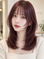 クレビア 名古屋(CreBiA)&nbsp;透明感ラテブラウン/ハッシュカット/顔まわりカット