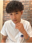 2way波巻きパーマ