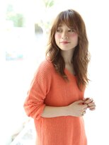 アンアミ オモテサンドウ(Un ami omotesando) 【Ｕｎａｍｉ】大人カジュアルなゆるウェーブロング　津村　佳奈