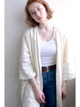 ミラバイグリーン(Mira by green) chiffon beige×curl BOB
