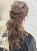 ハーフアップ