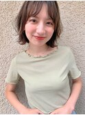 【佐藤健太郎】ローライトニュアンスパーマ小顔外ハネボブ　新宿