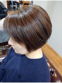 艶髪ショート◆明るめ白髪染めハイライト【uiicumeda sachi】