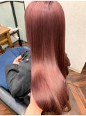 うるツヤ艶髪暖色カラーペールカラー可愛いピンクハイトーン