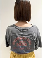 ラミエバイメルト 下北沢(lamie by melt)&nbsp;【村上慶登】切りっぱなしボブ タイトボブ チョコレートブラウン