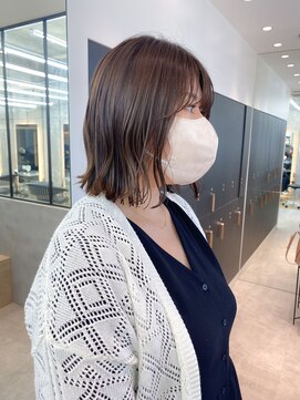 ロンドシエル 横浜(Lond ciel) 巻いても可愛い結べるボブ【久保田夢美】横浜チョコレート