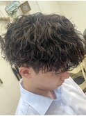 波巻きプードルパーマ[千葉/メンズ/ツイストスパイラルパーマ]