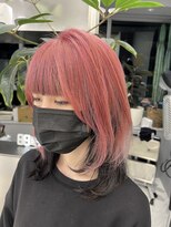 ヴァイス 新宿店(VAICE) 【ダブルカラー】ピンクデザインカラー/ブリーチ2回～◎