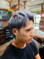 ラボーテイサミヘアーイースト(La.beaut'e ISAMI HAIR EAST) メンズウルフマッシュパーマハイライト〈理容室〉東浦和メンズ