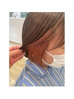 ヘアメイク アージュ 大野城 下大利店(HAIR MAKE age) インナーベビーピンク　20代30代40代