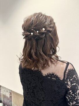 トリコ ショップアンドヘアサロン(tricot shop hair salon) ハーフアップアレンジ♪yu