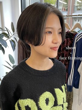 ヘアーアイスカルテット(HAIR ICI QUARTET) 大人可愛い大人美人小顔立体カットインナーカラー透け感