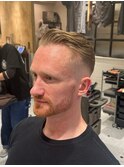 【LUDLOW BLUNT】フェードカット サイドパート七三分け