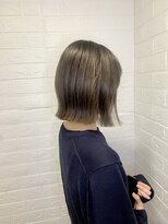 ヘアースペースブルーム プリュス 石橋店(HAIR SPACE BLOOM plus)&nbsp;ミルクティーグレージュ/ダブルカラー/透明感