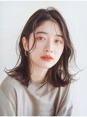 切りっぱなしレイヤースタイル＃池袋美容室＃ミディアムヘア