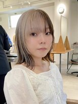 ツナグ(tsunagu) デザインカラー、ブロックカラー、ブリーチカラー、ミルクティー