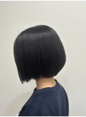 髪質改善カラー×30代艶々ぱつっとボブ